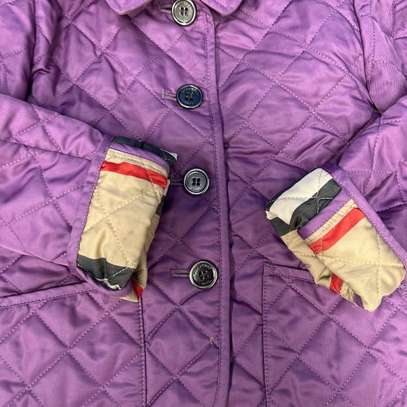 BURBERRY Children Purple Light Quilted Jacket Sz US 3Y - Picture 3 of 6